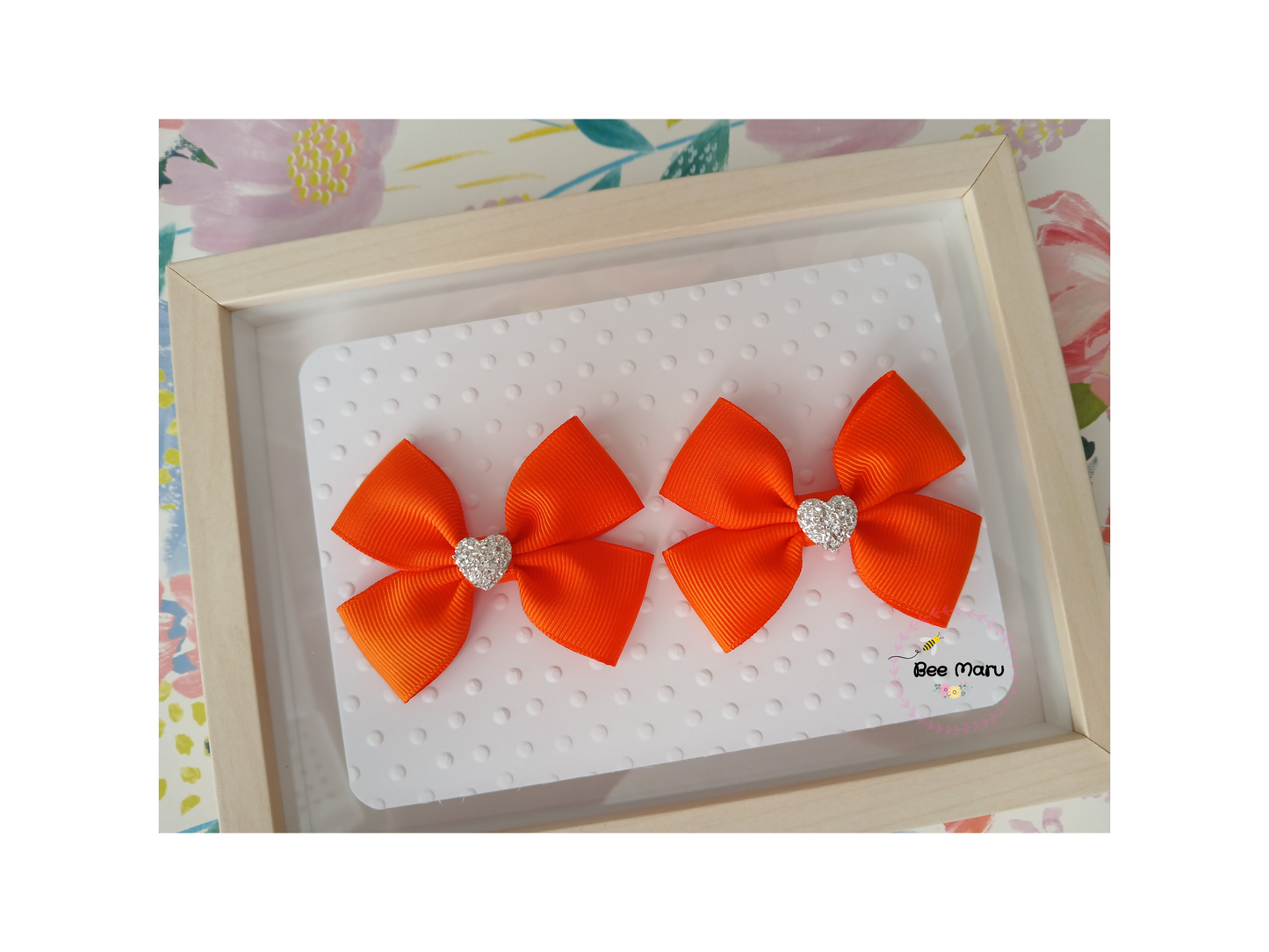 Orange Hair Bow for Girls, Perfect Halloween Hair Accessory