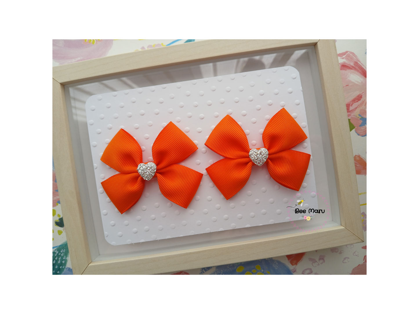 Orange Hair Bow for Girls, Perfect Halloween Hair Accessory