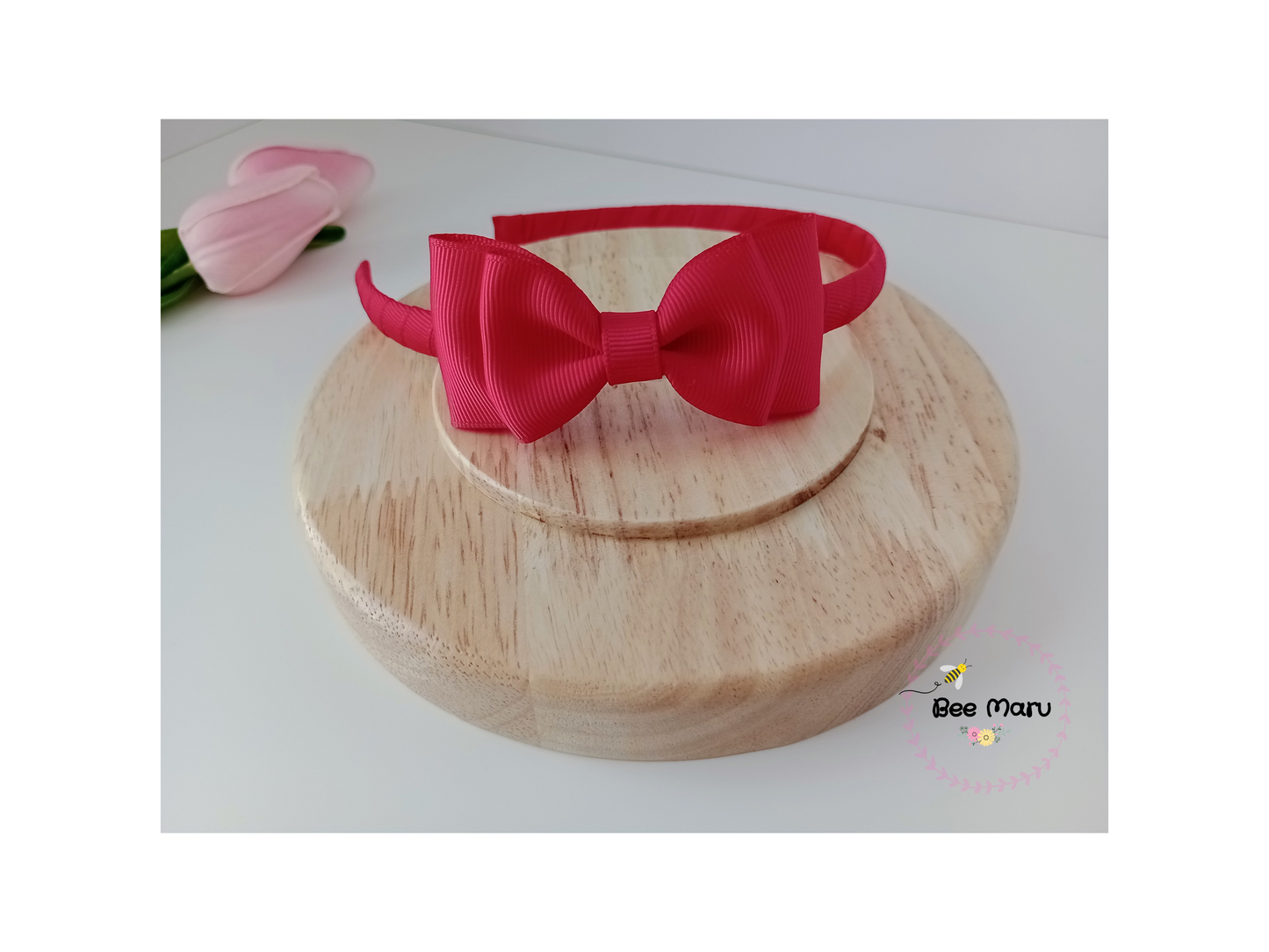 Handmade Red Alice Band, Classic Hair Accessories