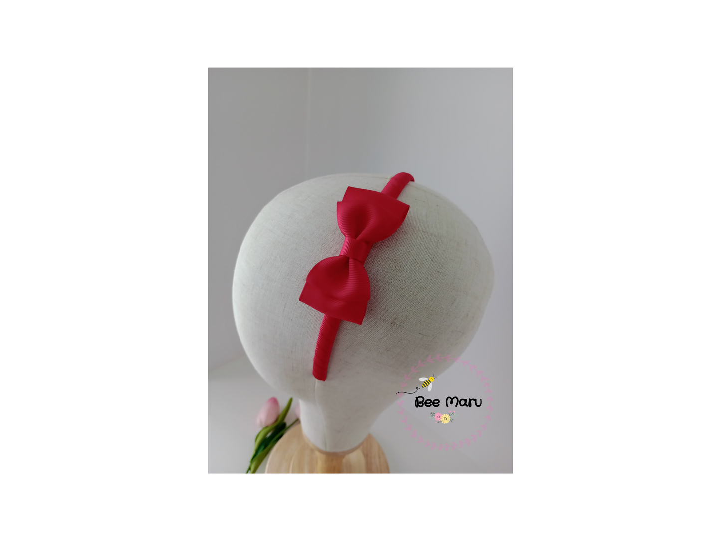 Handmade Red Alice Band, Classic Hair Accessories