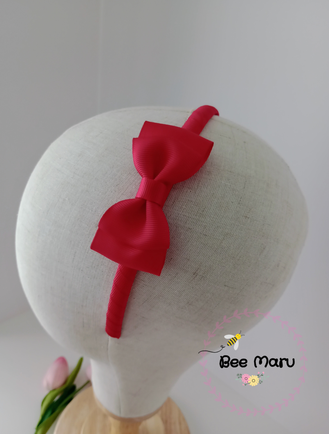 Handmade Red Alice Band, Classic Hair Accessories