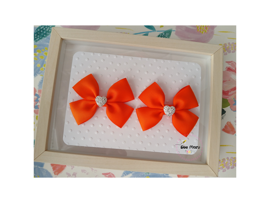 Orange Hair Bow for Girls, Perfect Halloween Hair Accessory